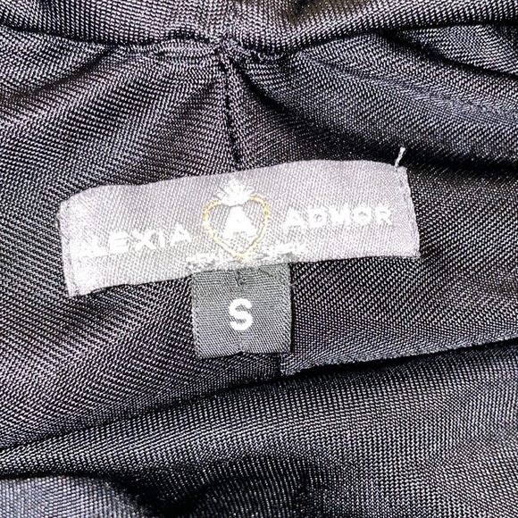 Women's Alexia Admor Black Open Back Sexy Little Black Dress with Embellishments - Picture 8 of 14